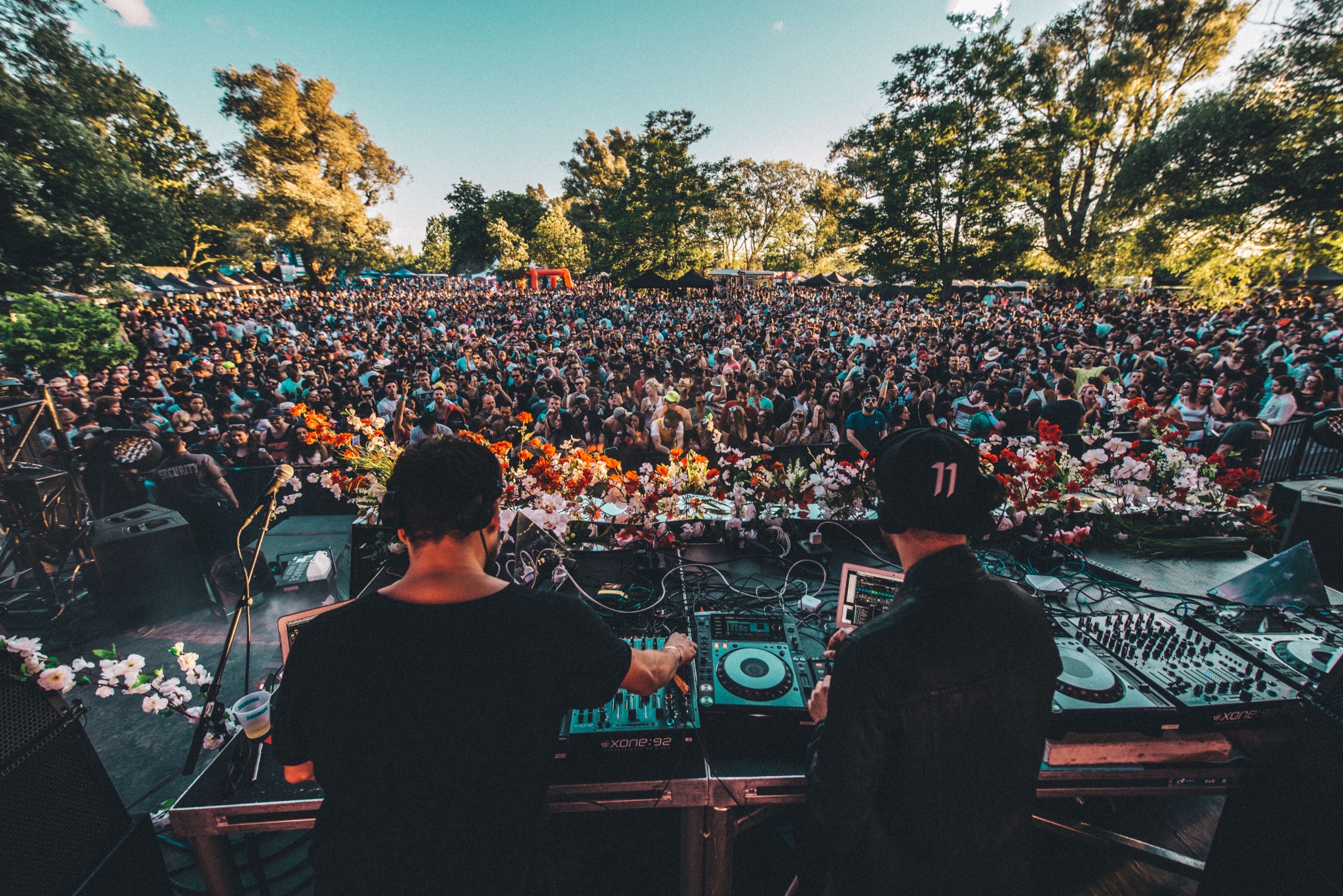 Tale of Us performing for the Electric Island crowd in Toronto