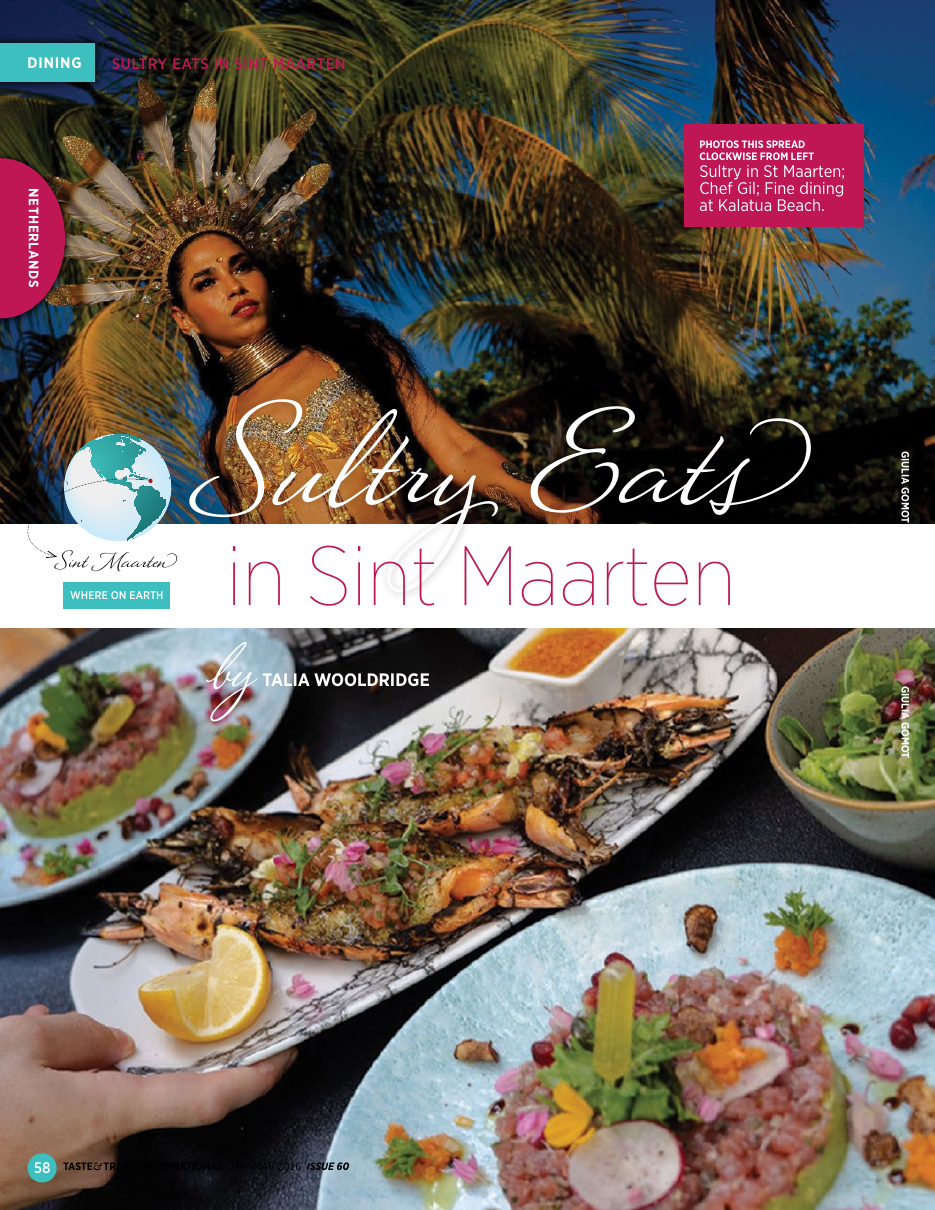 Taste and Travel International feature on Sint Maarten